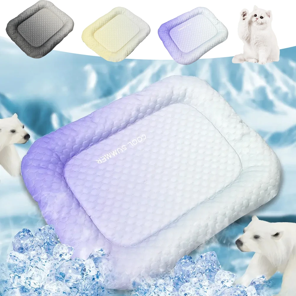 Summer Cooling Cat Bed Dog Pet Bed Kennel Non-Slip Kitten Sleeping Breathable Soft Puppy Cushions Cats Supplies Лежанка Для Кота
Summer Cooling Cat Bed Dog Pet Bed Kennel Non-Slip Kitten Sleeping Breathable Soft Puppy Cushions Cats Supplies Лежанка Для Кота