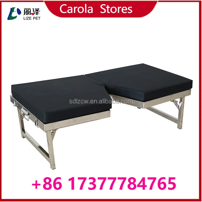 Folding Stainless Steel B-US Veterinary Exam