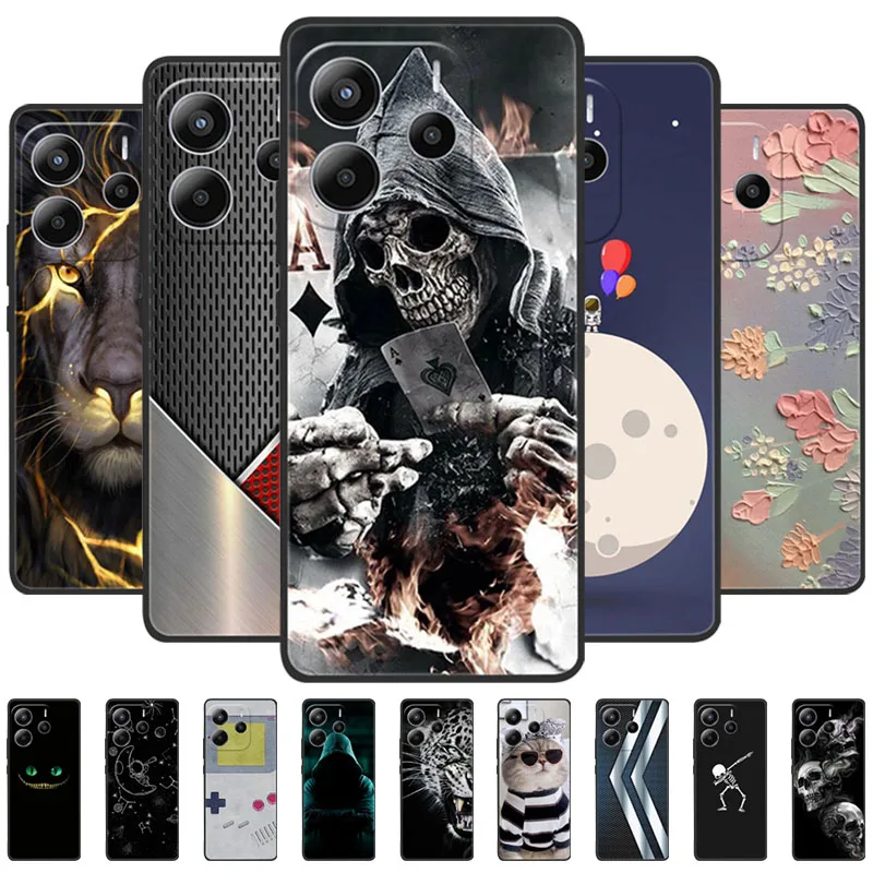 For Redmi Note 14 4G Case 24094RAD4G Black TPU Cool Lion Soft Silicone Phone Case For Xiaomi Redmi Note14 5G Cover Bumper Global
For Redmi Note 14 4G Case 24094RAD4G Black TPU Cool Lion Soft Silicone Phone Case For Xiaomi Redmi Note14 5G Cover Bumper Global