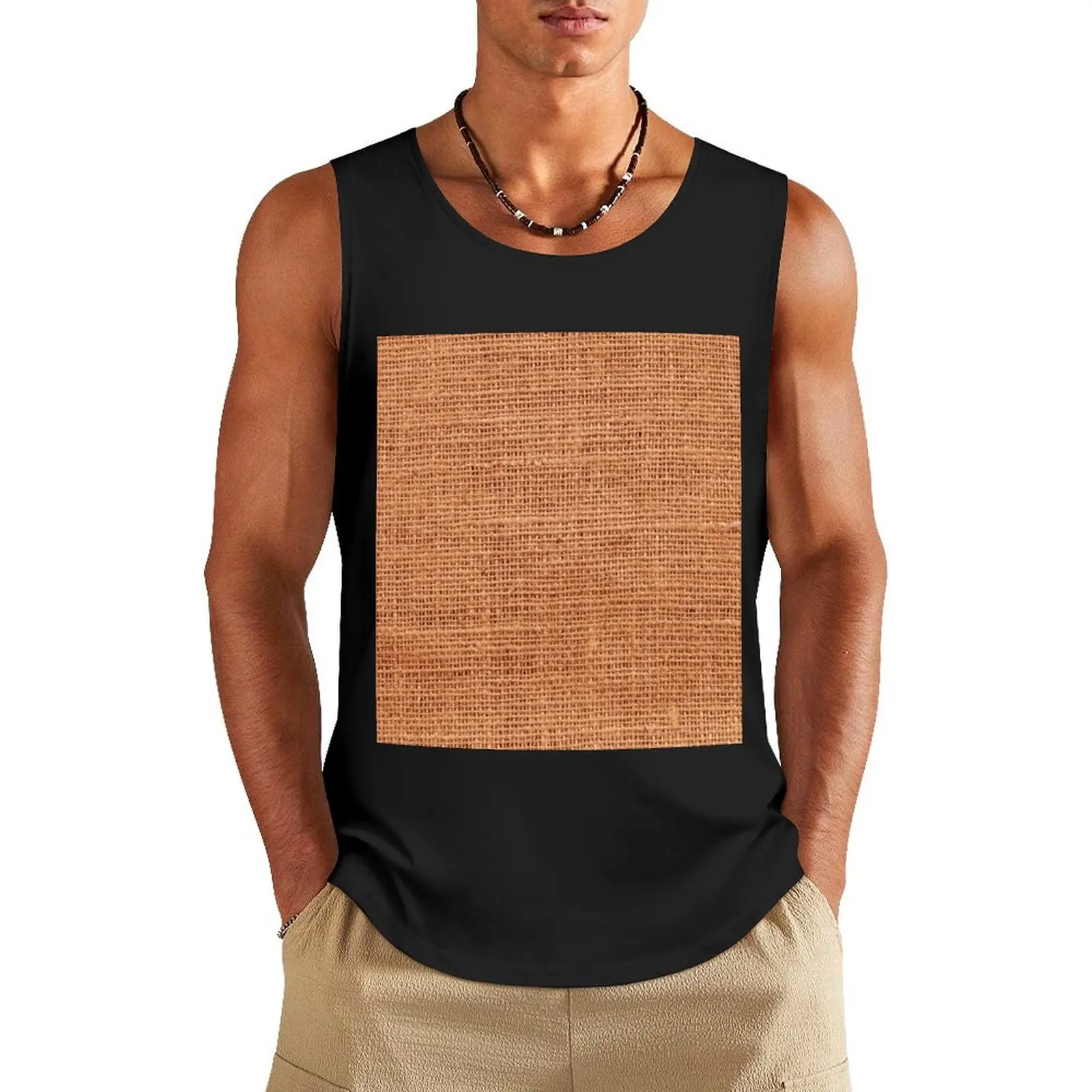 Burlap Sack Textured Background Tank Top singlet for men Gym man gym training accessories
Burlap Sack Textured Background Tank Top singlet for men Gym man gym training accessories