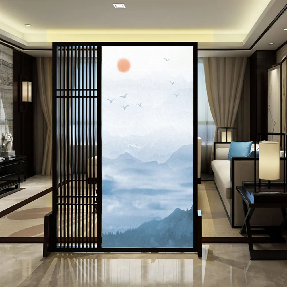 Privacy Glass Window Film Ink Landscape Pattern Non-glue Static Cling Stained Glass Door Sticker Anti UV Window Frosted Film
Privacy Glass Window Film Ink Landscape Pattern Non-glue Static Cling Stained Glass Door Sticker Anti UV Window Frosted Film