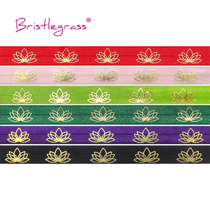 BRISTLEGRASS 2 5 10 Yard 5/8" 15mm Lotus Flower Foil Print Fold Over Elastic FOE Spandex Band Hair Tie Headband Tutu Sewing Trim
BRISTLEGRASS 2 5 10 Yard 5/8" 15mm Lotus Flower Foil Print Fold Over Elastic FOE Spandex Band Hair Tie Headband Tutu Sewing Trim