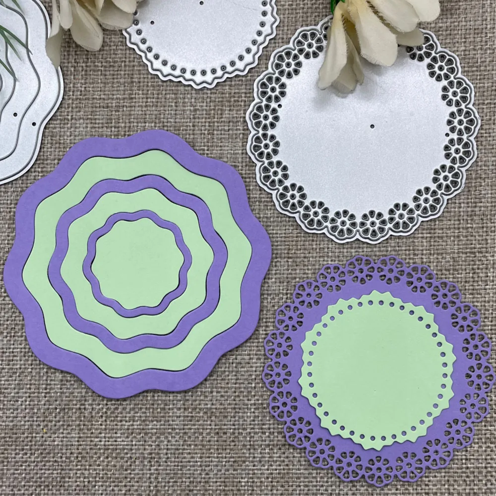 Металлические вырубные формы для декоративной вырезки в виде цветочных рамок для скрапбукинга, тиснения и рукоделия
Металлические вырубные формы для декоративной вырезки в виде цветочных рамок для скрапбукинга, тиснения и рукоделия