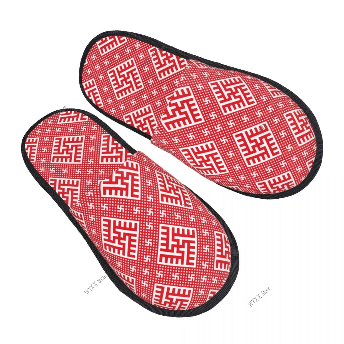 Baroque Red Home Slippers Winter Warm Plush Slippers For Winter Soft
Baroque Red Home Slippers Winter Warm Plush Slippers For Winter Soft