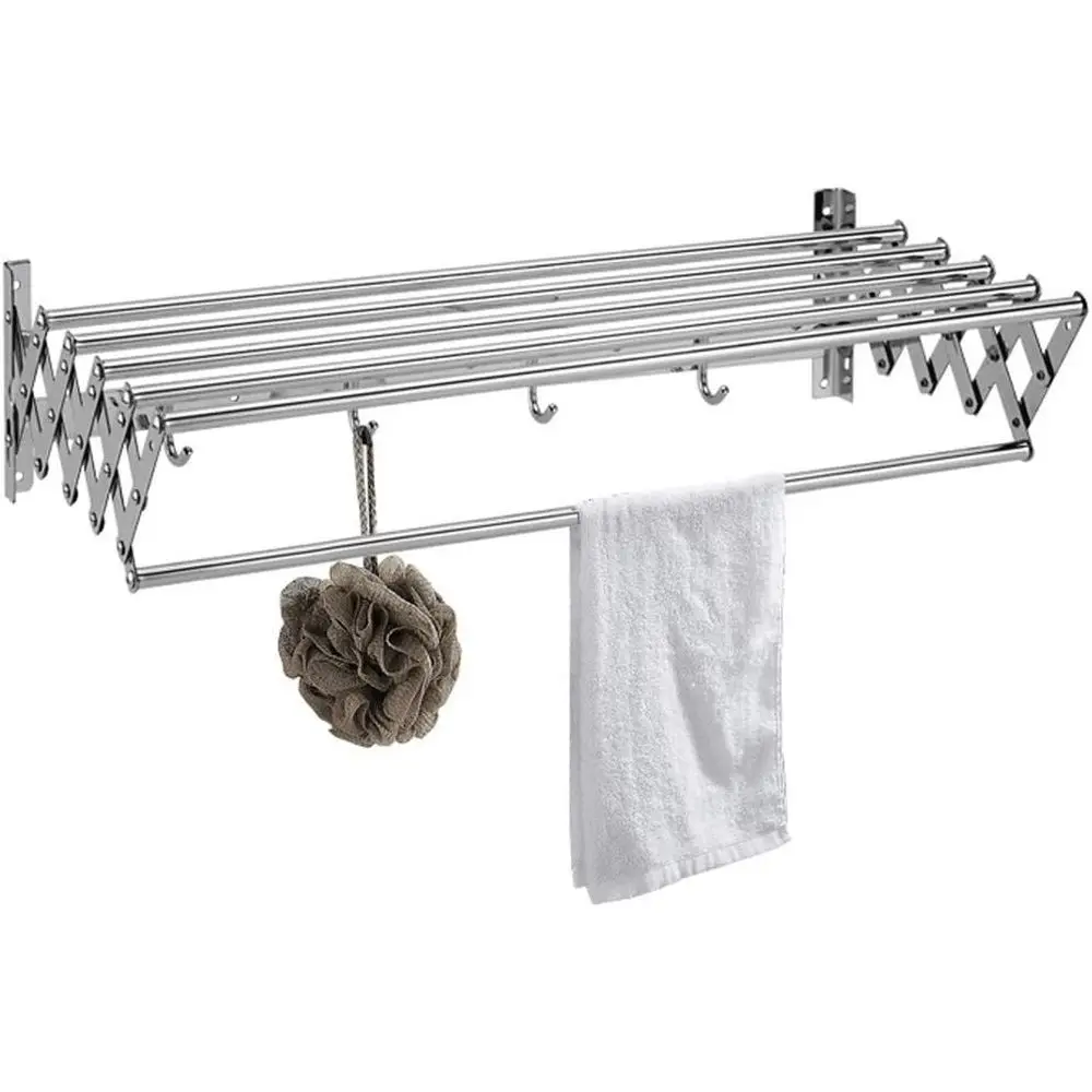 Компактная выдвижная веревка для белья в помещении с крючками, 50 см, вешалка для сушки полотенец и белья
Компактная выдвижная веревка для белья в помещении с крючками, 50 см, вешалка для сушки полотенец и белья