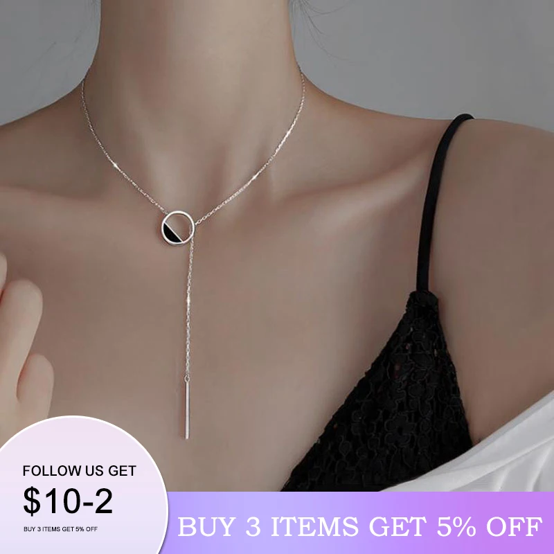 Genuine 925 Sterling Silver Black Round Necklace Charm Jewelry Women Gift Sexy Style
Genuine 925 Sterling Silver Black Round Necklace Charm Jewelry Women Gift Sexy Style