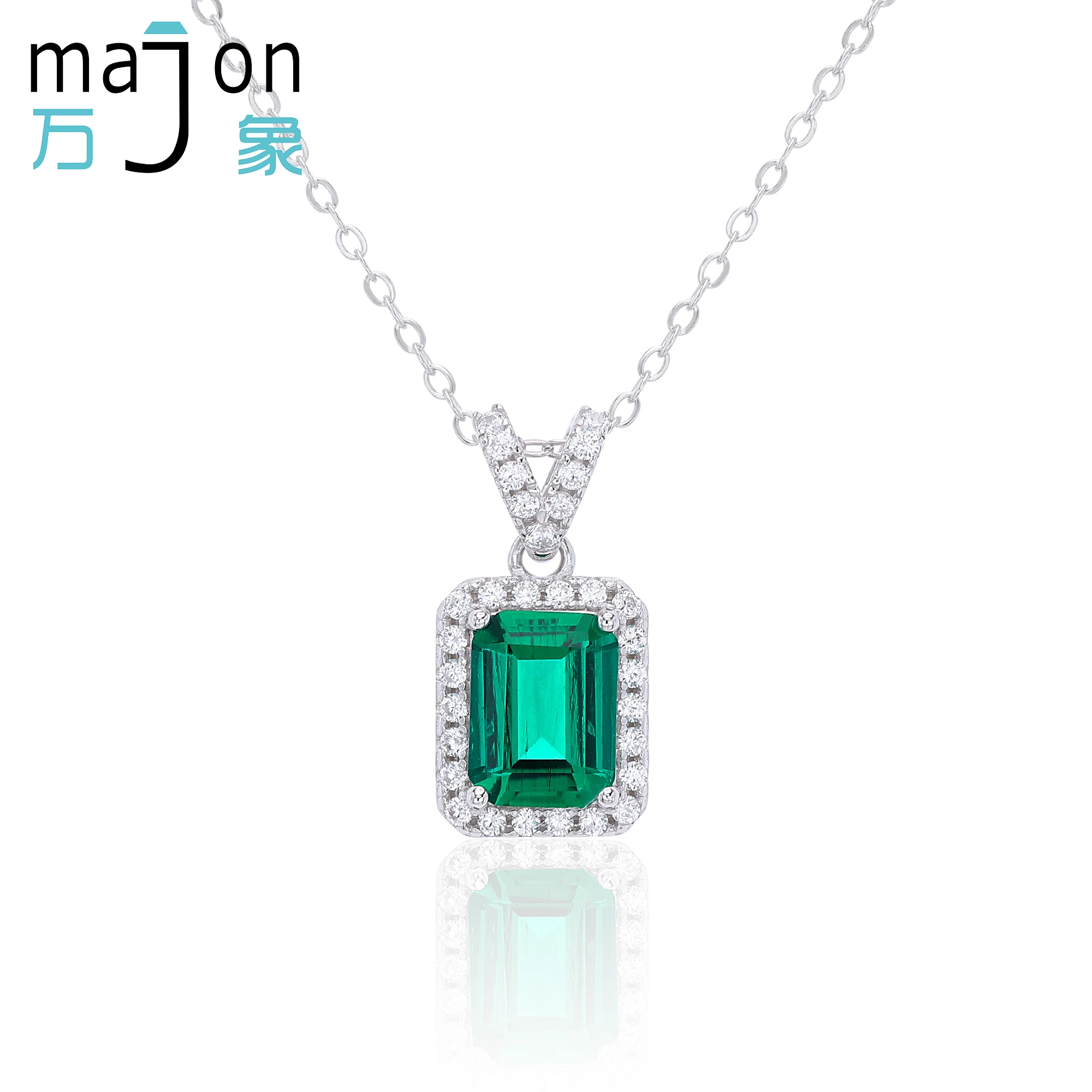 Classic Lab-Grown Emerald Cut S925 Silver Luxury Pendant Necklace for Women Engagement Wedding Anniversary Gift
Classic Lab-Grown Emerald Cut S925 Silver Luxury Pendant Necklace for Women Engagement Wedding Anniversary Gift