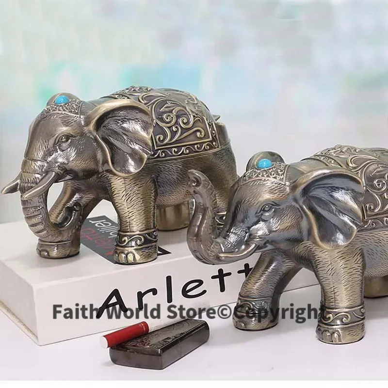 A PAIR 2P HOME OFFICE company BAR Business ART TOP COOL 3D GOOD LUCK Auspicious wealth elephant Decoration art statue Ashtray
A PAIR 2P HOME OFFICE company BAR Business ART TOP COOL 3D GOOD LUCK Auspicious wealth elephant Decoration art statue Ashtray