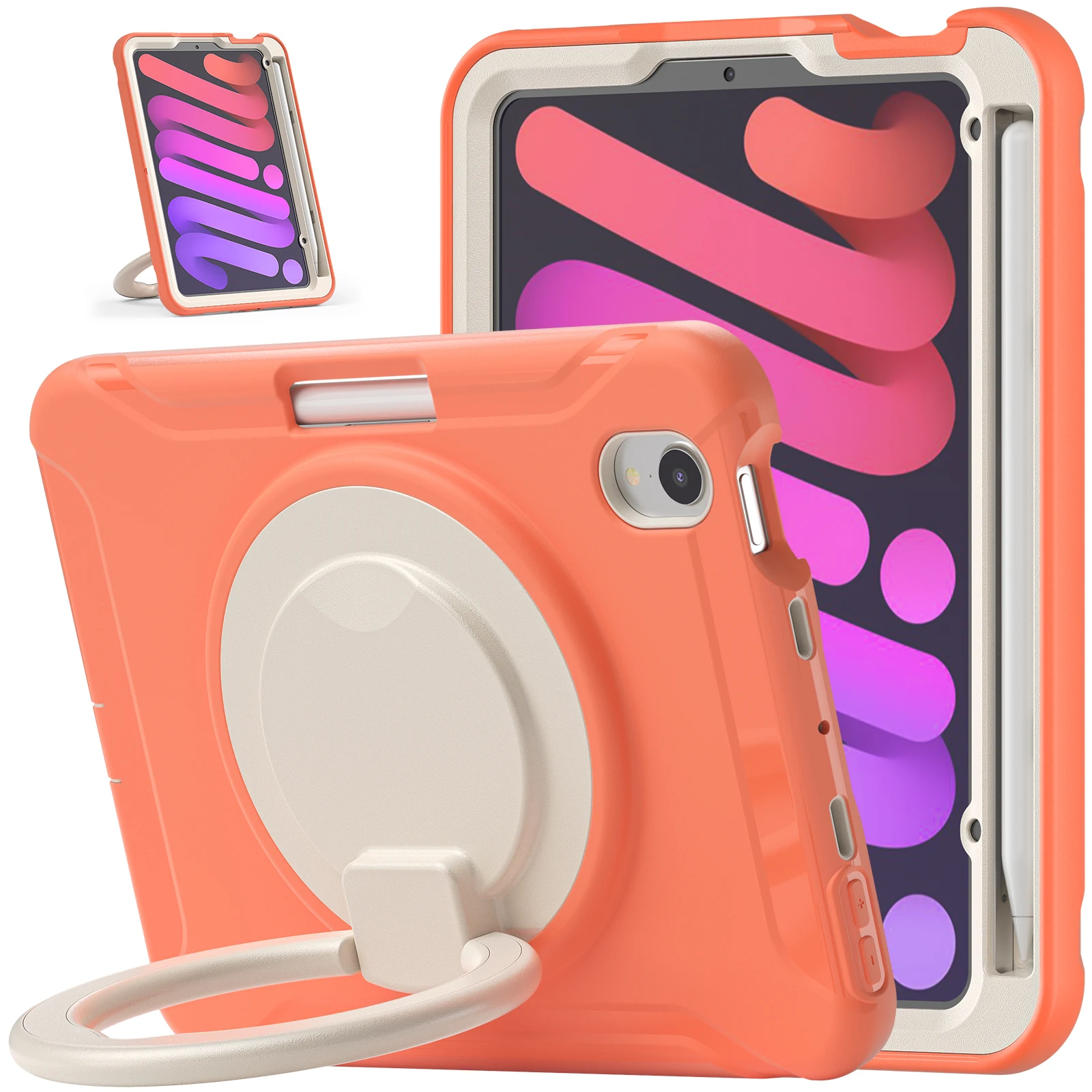 Hybrid Case For iPad Mini 7 A17 Pro 2024 Mini 7 2021 8.3 inch Model A2993 A2995 A2996 A2567 A2568 A2569 360 Rotating Stand Cover
Hybrid Case For iPad Mini 7 A17 Pro 2024 Mini 7 2021 8.3 inch Model A2993 A2995 A2996 A2567 A2568 A2569 360 Rotating Stand Cover