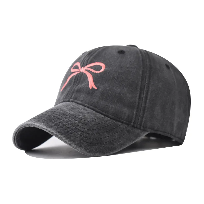 Washed Cotton Vintage Bowknot Baseball Cap Spring New Personalized Embroidered Dad Hat
Washed Cotton Vintage Bowknot Baseball Cap Spring New Personalized Embroidered Dad Hat