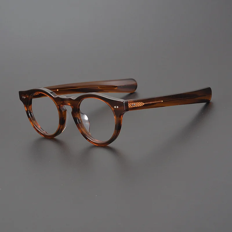 Vintage Round Glasses Frame for Male Classic Retro Striped Brown Glasses Spring 2024 Hand Craft Acetate Eyeglasses Men
Vintage Round Glasses Frame for Male Classic Retro Striped Brown Glasses Spring 2024 Hand Craft Acetate Eyeglasses Men