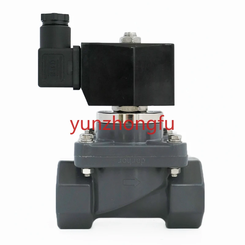 CPVC UPVC solenoid valve anti-corrosion chemical acid and alkali resistant sewage seawater 24V 220V
CPVC UPVC solenoid valve anti-corrosion chemical acid and alkali resistant sewage seawater 24V 220V
