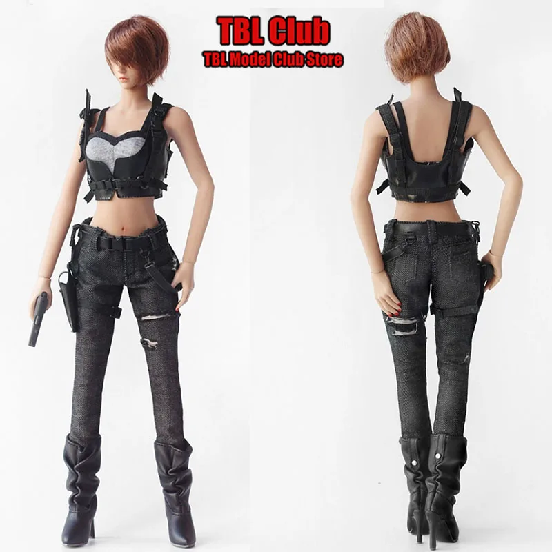 1/6 Women Soldier Warrior Clothes Set Cosplay Sexy Figure Lingerie Tight Distressed Jeans Fit 12inch Action Figure Body Toys
1/6 Women Soldier Warrior Clothes Set Cosplay Sexy Figure Lingerie Tight Distressed Jeans Fit 12inch Action Figure Body Toys
