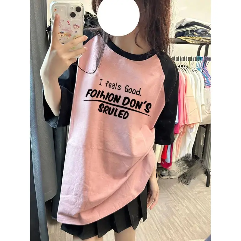 Women Summer Korean Fashion Loose Printing Cotton O-neck Short Sleeve T-Shirt Women Clothes Casual All-match Appear Thin Top Tee
Women Summer Korean Fashion Loose Printing Cotton O-neck Short Sleeve T-Shirt Women Clothes Casual All-match Appear Thin Top Tee