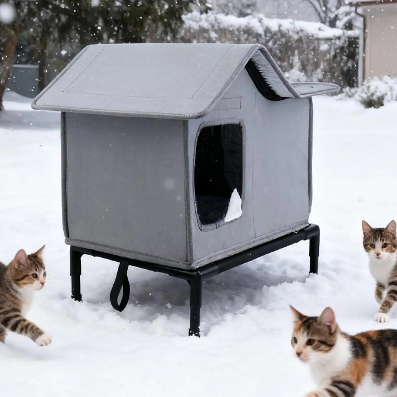 Outdoor Cat House Weatherproof Pet Shelter With Removable Top Cover Outdoor Cat Shelter For Garden Patio Backyard Porch Balcony
Outdoor Cat House Weatherproof Pet Shelter With Removable Top Cover Outdoor Cat Shelter For Garden Patio Backyard Porch Balcony
