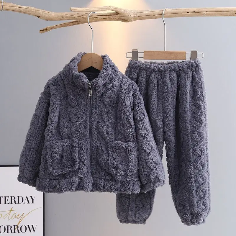 2026 Детский пижамный комплект для мальчиков, осенне-зимний топ с длинными рукавами и штаны, комплект из 2 предметов, детский однотонный теплый домашний пижамный комплект LI892
2026 Детский пижамный комплект для мальчиков, осенне-зимний топ с длинными рукавами и штаны, комплект из 2 предметов, детский однотонный теплый домашний пижамный комплект LI892