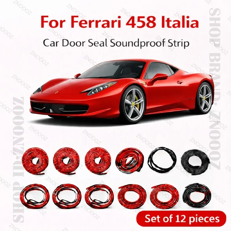 For Ferrari 458 ltalia Car Door Seal Strip Rubber Double Layer Soundproof Dustproof Waterproof Door Weatherstrip 12PCS Set
For Ferrari 458 ltalia Car Door Seal Strip Rubber Double Layer Soundproof Dustproof Waterproof Door Weatherstrip 12PCS Set