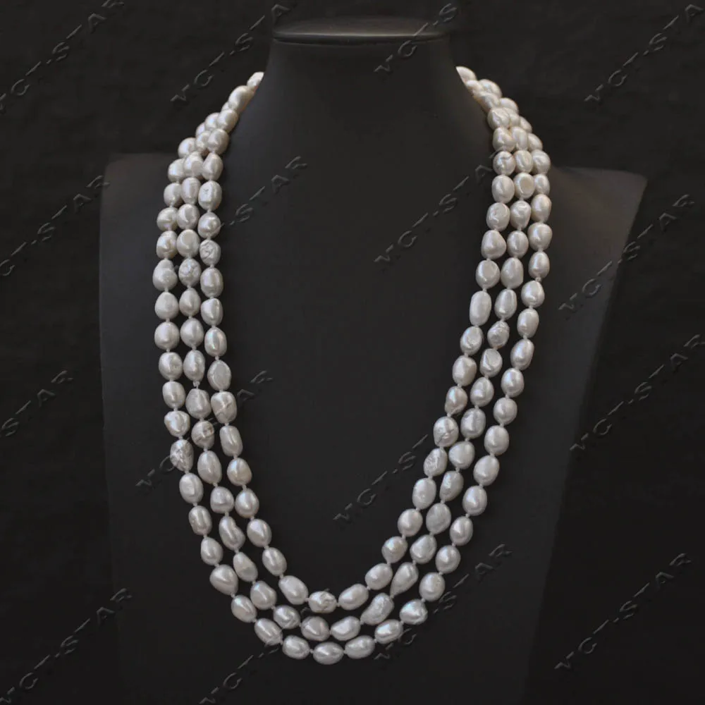 MTC·STAR 63 дюйма, 10 мм, белое ожерелье из пресноводного жемчуга в стиле барокко, женские украшения (Z14348)
MTC·STAR 63 дюйма, 10 мм, белое ожерелье из пресноводного жемчуга в стиле барокко, женские украшения (Z14348)