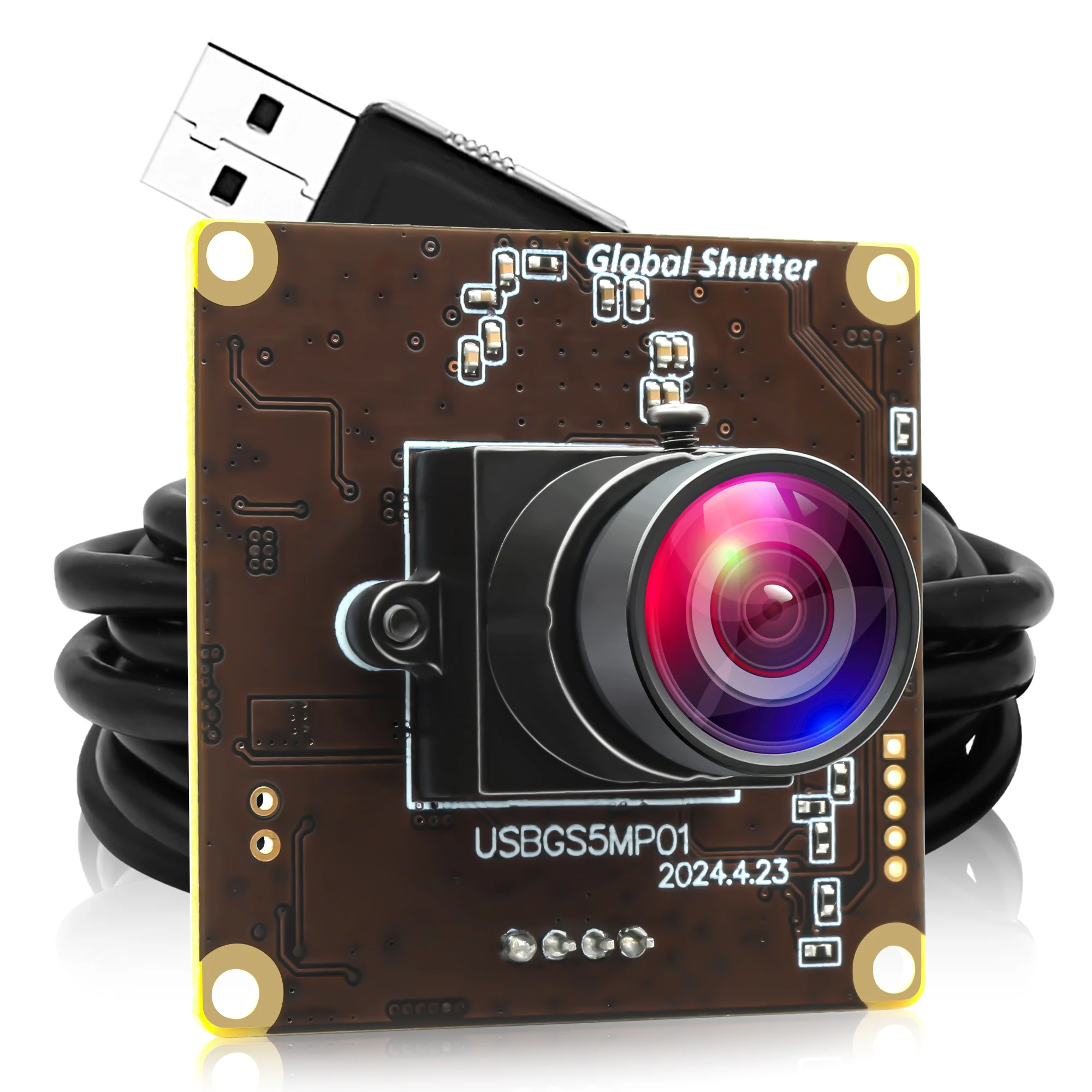 5MP 50FPS Global Shutter USB Camera 1080P 60FPS Camera Module Mini Low Light Webcam No Distortion Lightburn Golf Camera UVC
5MP 50FPS Global Shutter USB Camera 1080P 60FPS Camera Module Mini Low Light Webcam No Distortion Lightburn Golf Camera UVC
