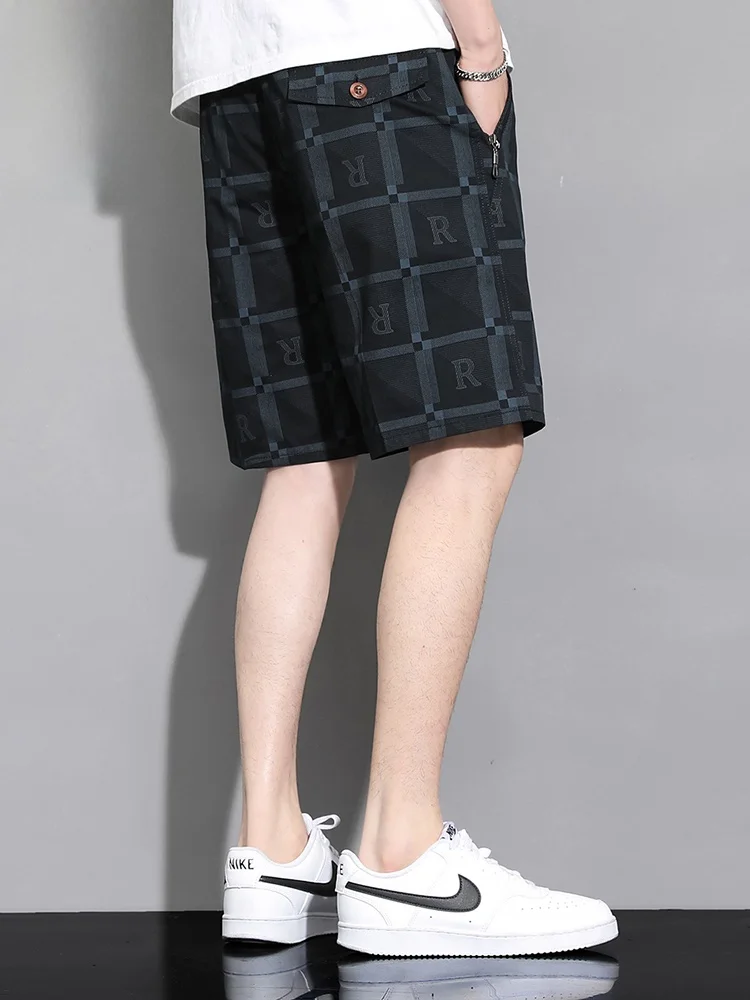 Pure Cotton Plaid orts Men's Summer Loose Straight Leg Five-Quarter Casual Mid-Length Pants Trendy Youth Sle
Pure Cotton Plaid orts Men's Summer Loose Straight Leg Five-Quarter Casual Mid-Length Pants Trendy Youth Sle