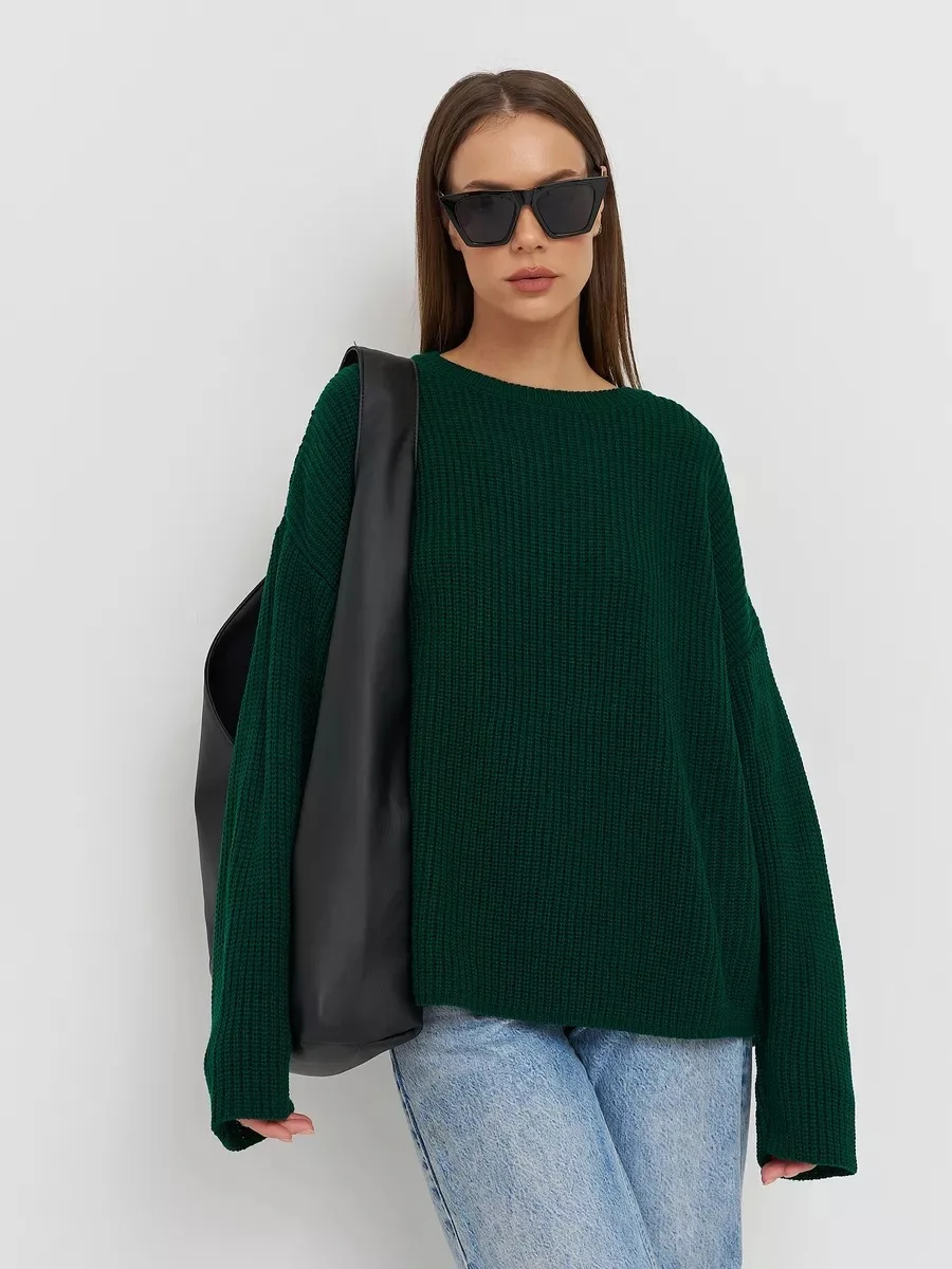 Women's Knitwear Sweaters Basic Warm Vintage Green Sweater Knitted Oversized Thick Loose White Pullover Jumper for Women
Women's Knitwear Sweaters Basic Warm Vintage Green Sweater Knitted Oversized Thick Loose White Pullover Jumper for Women