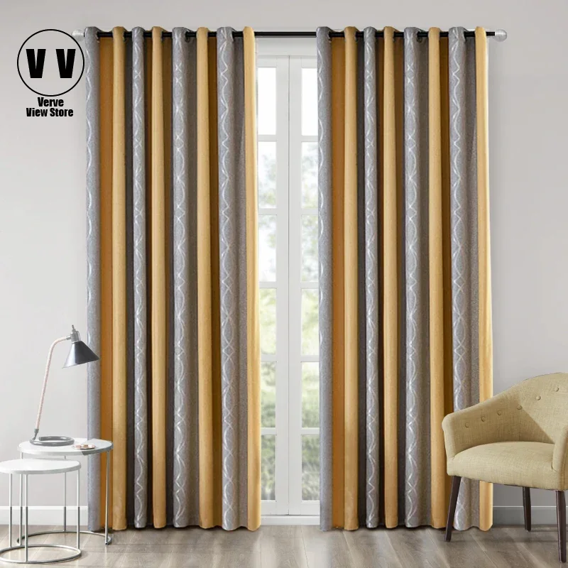 New Thickened Striped Jacquard Curtains For Kids Children's Room Living Room Bedroom Seamless Splicing Curtain Fabric
New Thickened Striped Jacquard Curtains For Kids Children's Room Living Room Bedroom Seamless Splicing Curtain Fabric
