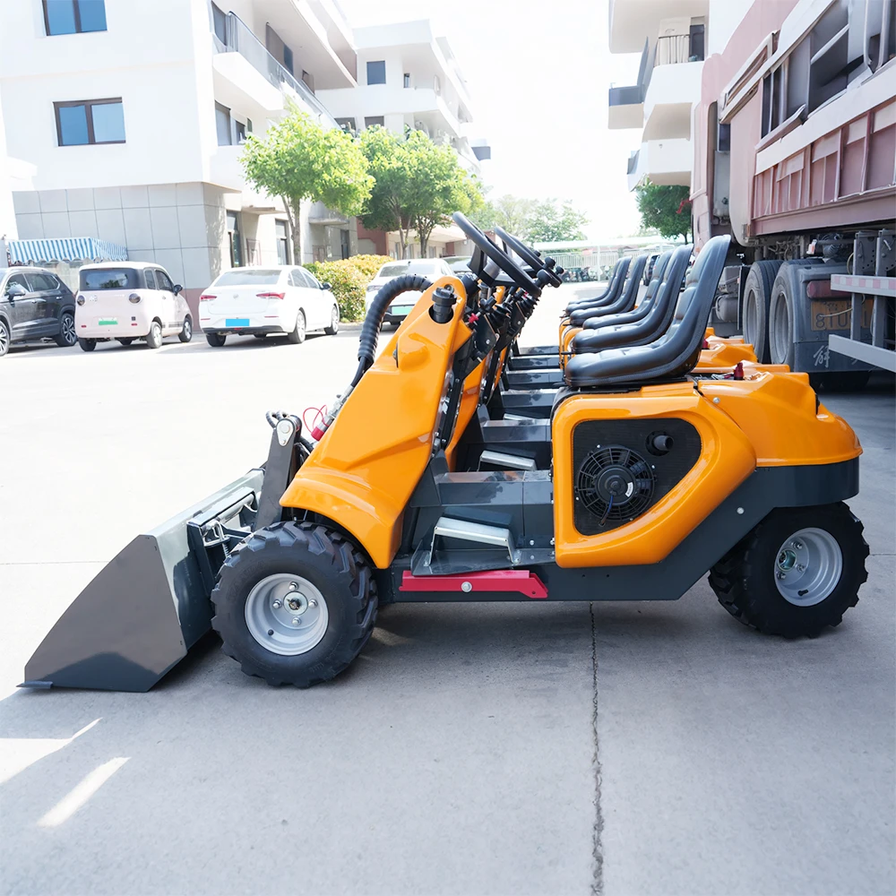 Mini Wheel Loader Compact Small Loader with Bucket and Forks for Trenching Backfilling Logging
Mini Wheel Loader Compact Small Loader with Bucket and Forks for Trenching Backfilling Logging