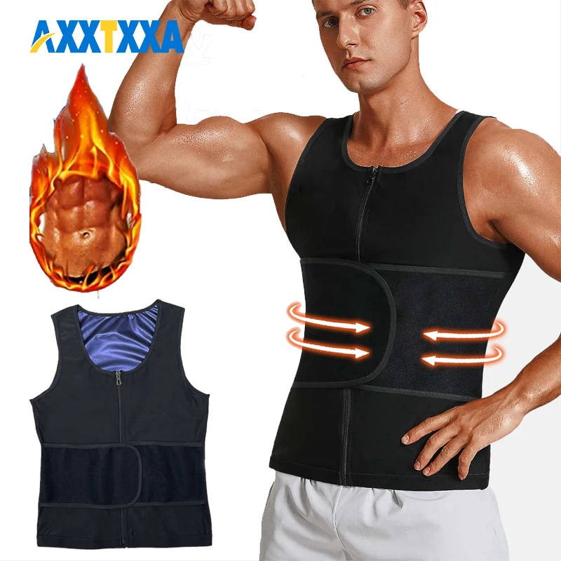1PCS Sauna Vest for Men Zipper Waist Trainer, Sweat Tank Top Compression Sauna Shirt, for Gym Outdoor Training
1PCS Sauna Vest for Men Zipper Waist Trainer, Sweat Tank Top Compression Sauna Shirt, for Gym Outdoor Training