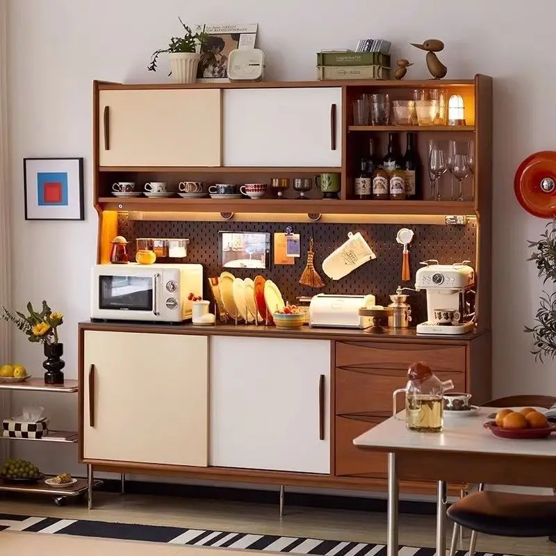 Simple solid wood dining side retro high cabinet Nordic home wine cabinet living room integrated rock slab locker storage
Simple solid wood dining side retro high cabinet Nordic home wine cabinet living room integrated rock slab locker storage