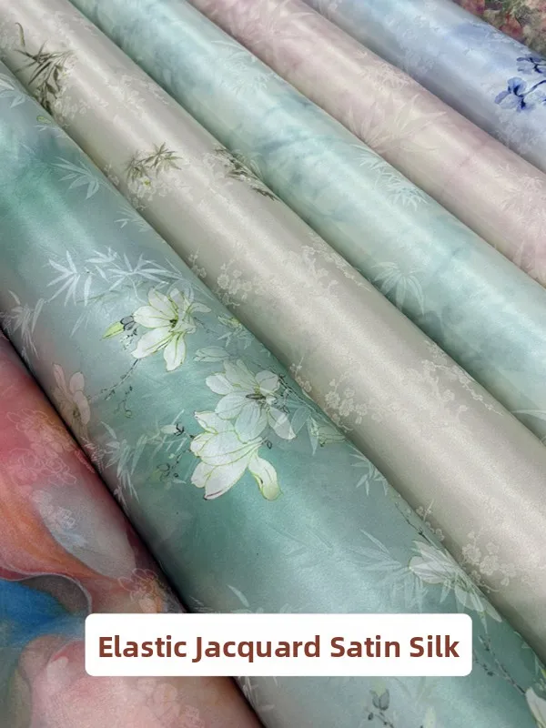 Эластичная шелковая атласная ткань с вышивкой и цветочным принтом, приятная для кожи, плотная, для рукоделия и DIY-проектов
Эластичная шелковая атласная ткань с вышивкой и цветочным принтом, приятная для кожи, плотная, для рукоделия и DIY-проектов