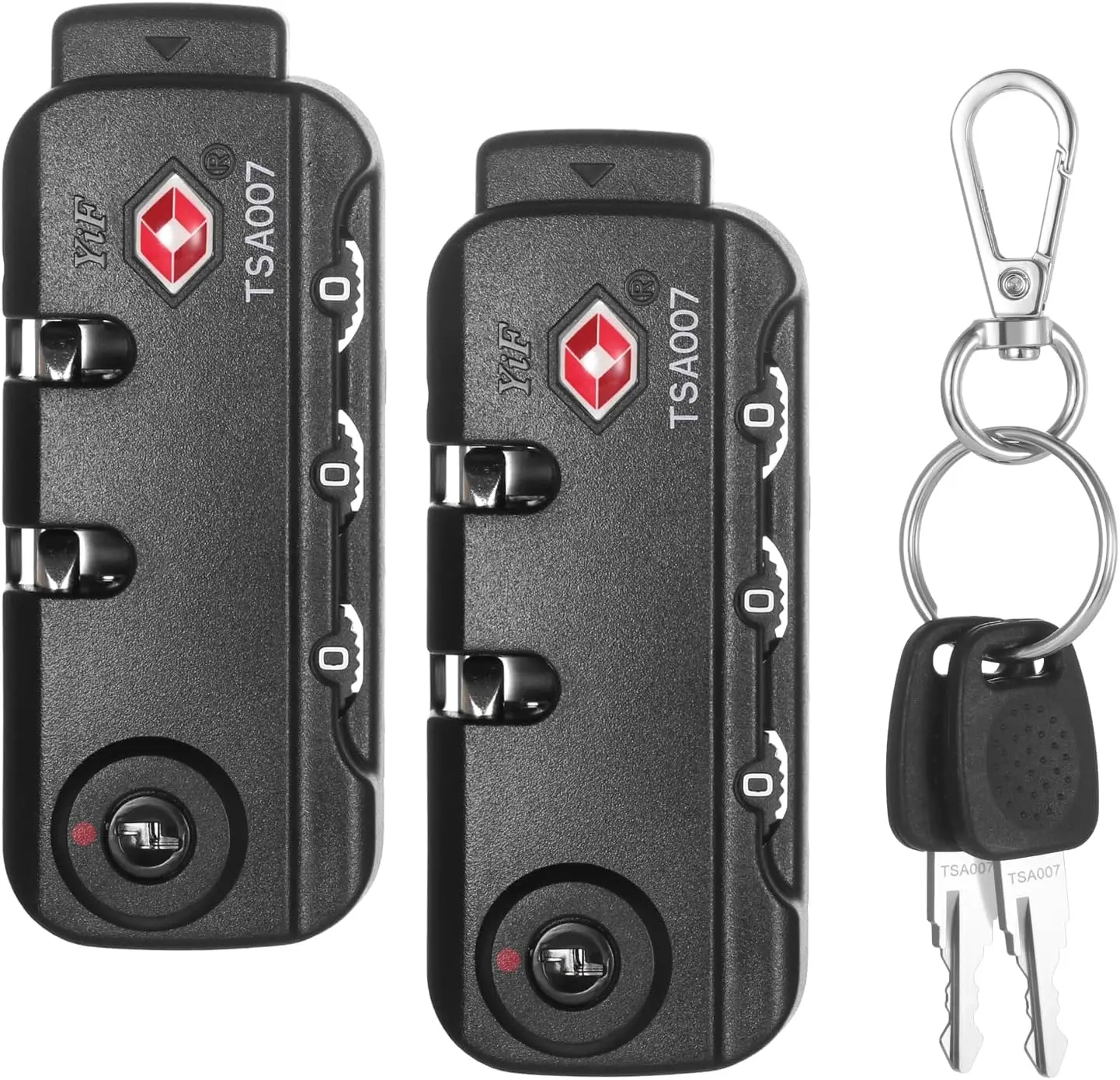 TSA Approved Luggage Locks with Keys, 2 Pack - Durable ABS, Easy Reset
TSA Approved Luggage Locks with Keys, 2 Pack - Durable ABS, Easy Reset