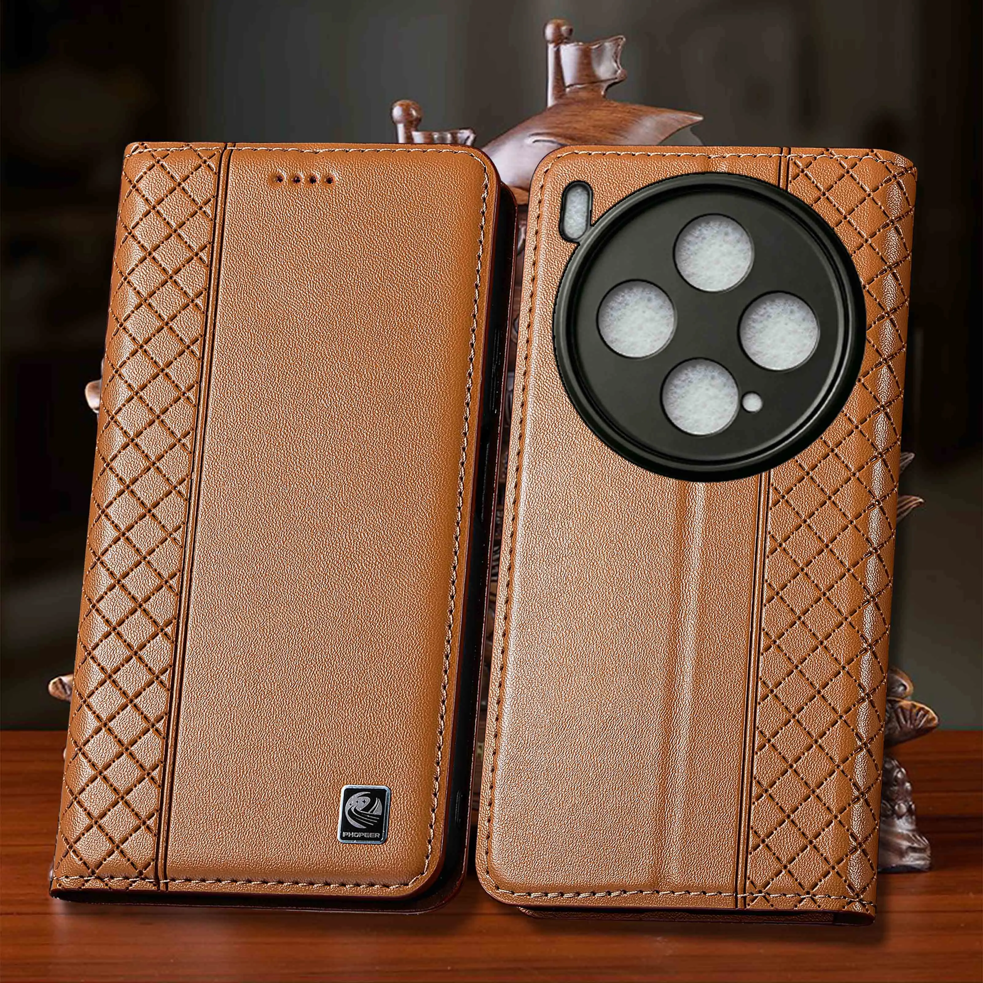Genuine Leather Phone Case For Vivo X100 X100S X200 X200S X300 X300S Pro Ultra FE Mini Napa InnerGrid Pattern Of Flip Cover Case
Genuine Leather Phone Case For Vivo X100 X100S X200 X200S X300 X300S Pro Ultra FE Mini Napa InnerGrid Pattern Of Flip Cover Case