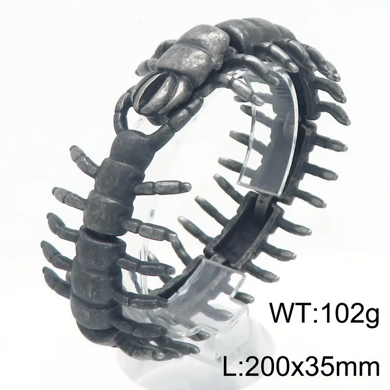 361L Stainless Steel Centipede Bracelet Dark Punk Titanium Steel Gothic Biker Chain Unisex Jewelry
361L Stainless Steel Centipede Bracelet Dark Punk Titanium Steel Gothic Biker Chain Unisex Jewelry