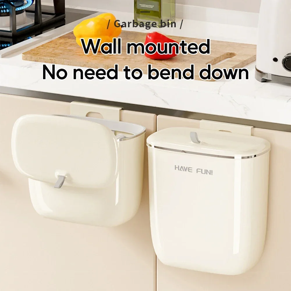 9/13L Wall Mounted Trash Can with Lid Kitchen Sink Trash Can Anti Odor Hanging Trash bin For Cabinet Door Bathroom Wastebasket
9/13L Wall Mounted Trash Can with Lid Kitchen Sink Trash Can Anti Odor Hanging Trash bin For Cabinet Door Bathroom Wastebasket