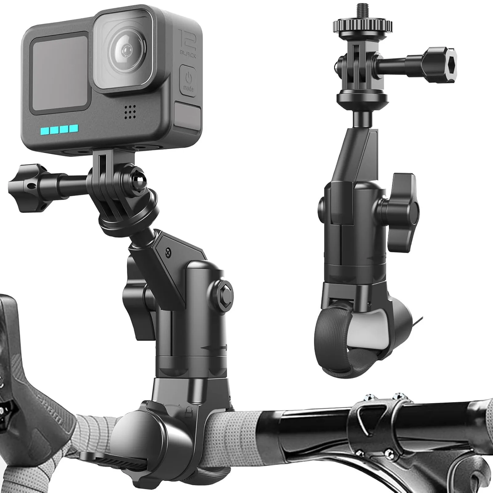 Motorcycle Bike Handlebar Mount for Insta360 X4/X3 GoPro Hero 13 Camera Holder
Motorcycle Bike Handlebar Mount for Insta360 X4/X3 GoPro Hero 13 Camera Holder