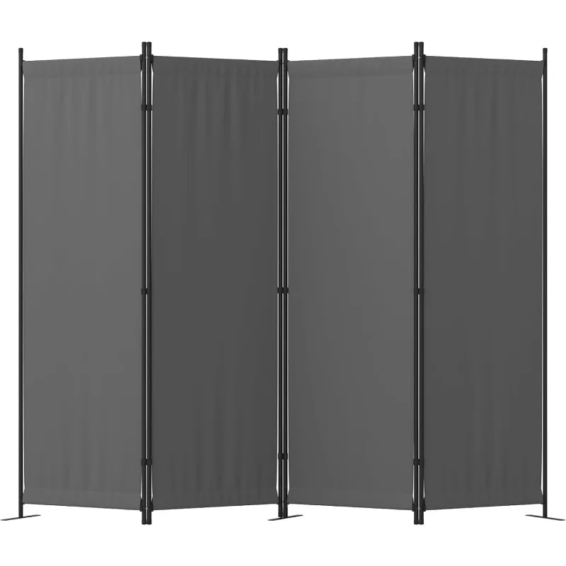 Room Divider, 4 Panel Folding Privacy Screen, 88” Portable Separating with 3 Metal Feet, Partition Room Dividers 
Room Divider, 4 Panel Folding Privacy Screen, 88” Portable Separating with 3 Metal Feet, Partition Room Dividers