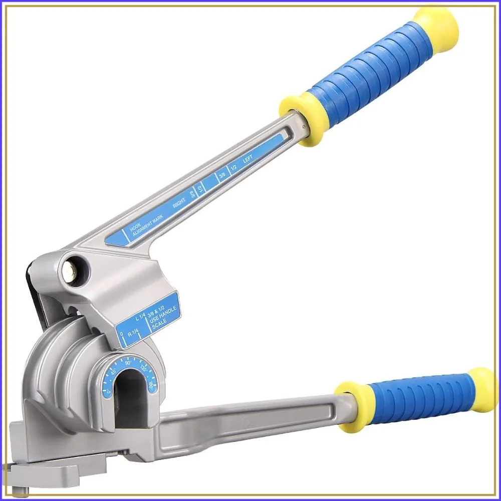 3-IN-1 Tube Bender 1/4", 3/8", 1/2" OD Manual Pipe Bender Tool 0-180° for Aluminum, Brass, Copper, Thin Steel
3-IN-1 Tube Bender 1/4", 3/8", 1/2" OD Manual Pipe Bender Tool 0-180° for Aluminum, Brass, Copper, Thin Steel