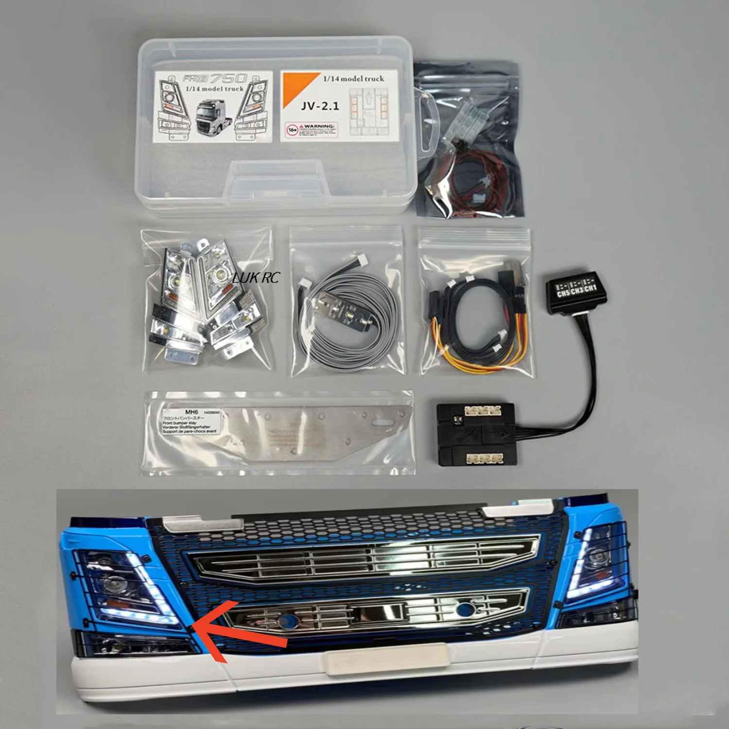 MFC-03 01 Front Light Unit for DIY 1/14 TMY FH16 750 RC Tractor Truck 56360 56362 Lorry DIY LED Light
MFC-03 01 Front Light Unit for DIY 1/14 TMY FH16 750 RC Tractor Truck 56360 56362 Lorry DIY LED Light