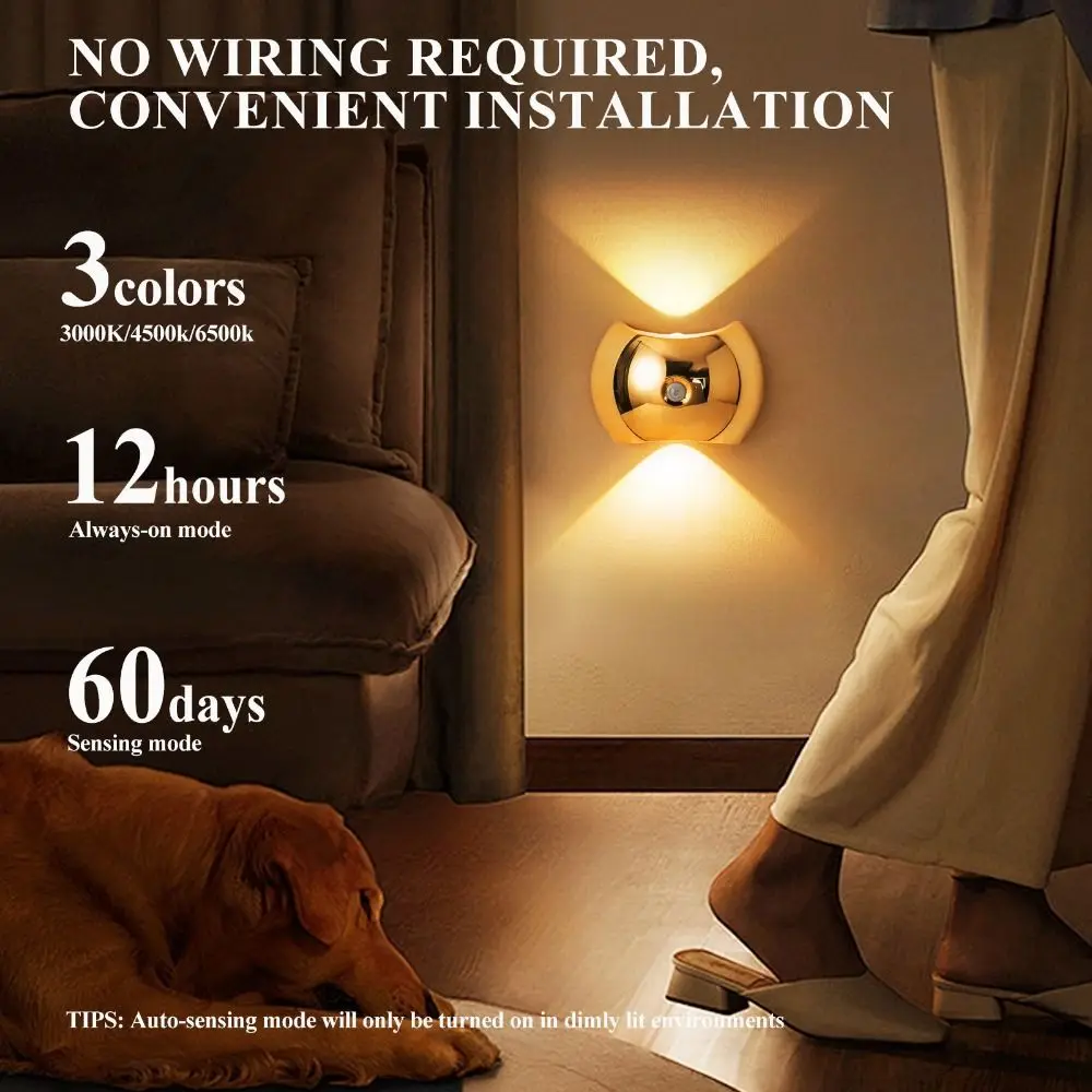 No Drill LED Motion Sensor Wall Light Magnetic Rechargeable Infrared Sensor Wall Lamp Auto On/Off Waterproof
No Drill LED Motion Sensor Wall Light Magnetic Rechargeable Infrared Sensor Wall Lamp Auto On/Off Waterproof