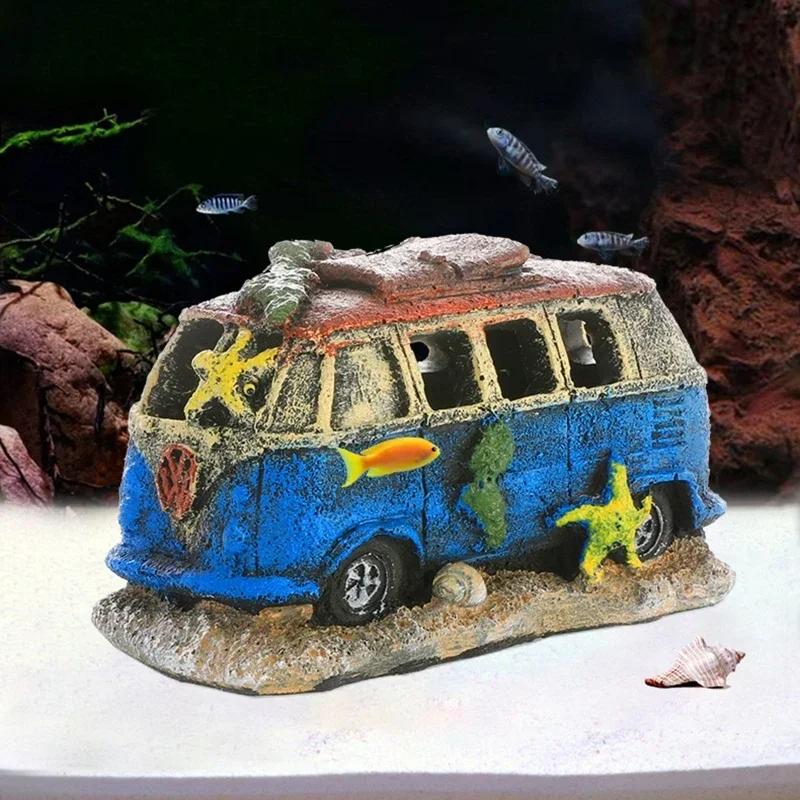 Resin Car Wreck Aquarium Decoration Shelter Aquarium Fish Hideout for Aquatic Pets to Breed Prawn Spawning Rest Play Fish
Resin Car Wreck Aquarium Decoration Shelter Aquarium Fish Hideout for Aquatic Pets to Breed Prawn Spawning Rest Play Fish