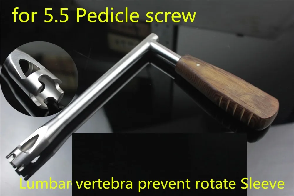 medical orthopedic instrument spine Lumbar vertebra Prevent rotation Sleeve Longtail 5.5 pedicle bone screw Cap holder tool
medical orthopedic instrument spine Lumbar vertebra Prevent rotation Sleeve Longtail 5.5 pedicle bone screw Cap holder tool