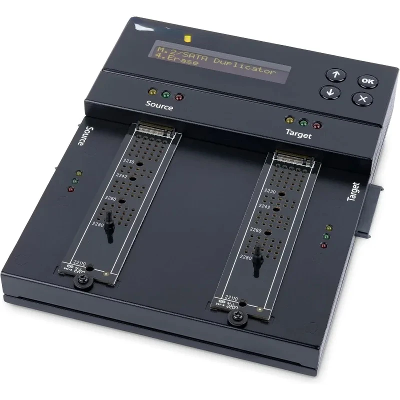Автономный Дубликатор/ластик Dual Bay M.2 SATA/NVMe, жёсткий диск/SSD-накопитель/очиститель для M.2 PCIe AHCI/NVMe, M.2 SATA
Автономный Дубликатор/ластик Dual Bay M.2 SATA/NVMe, жёсткий диск/SSD-накопитель/очиститель для M.2 PCIe AHCI/NVMe, M.2 SATA