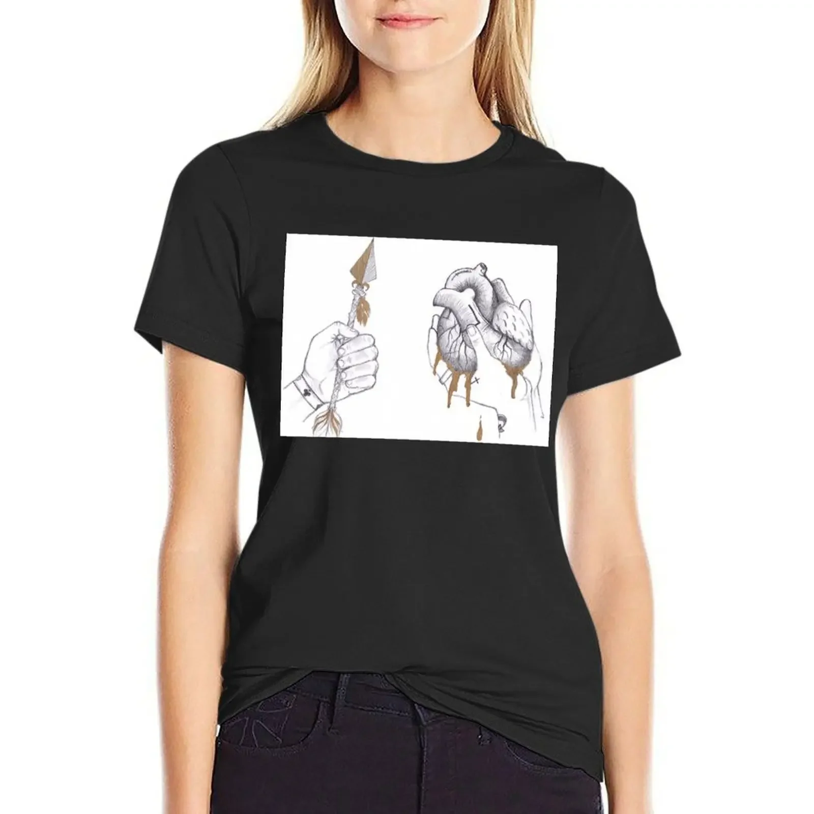 A Heart of Gold and Arrow to Match (Larry Stylinson) T-Shirt animal prinfor Short sleeve tee plain cat shirts for Women
A Heart of Gold and Arrow to Match (Larry Stylinson) T-Shirt animal prinfor Short sleeve tee plain cat shirts for Women