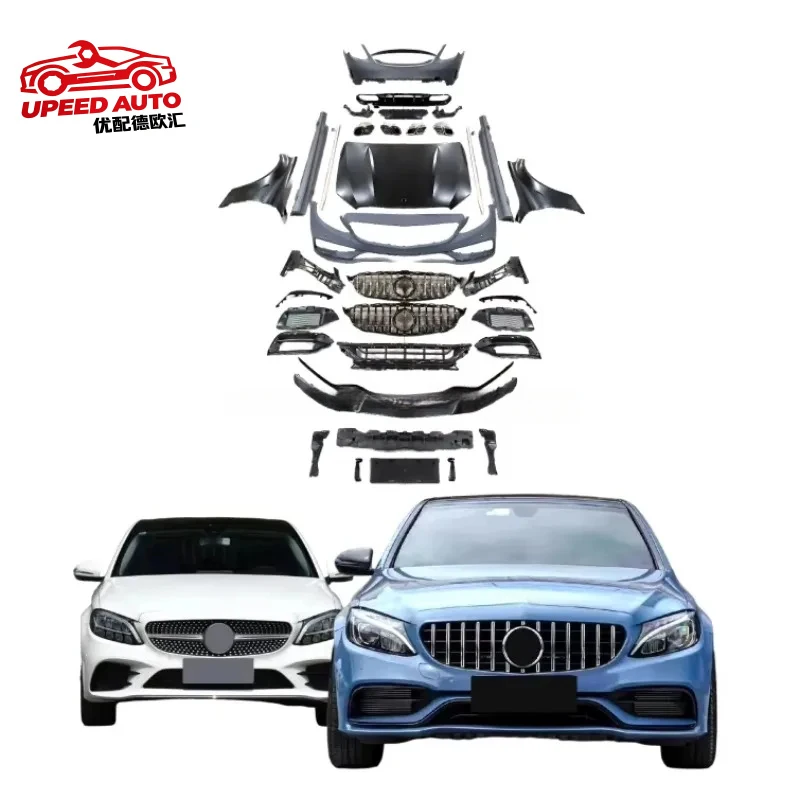 Suitable for Hot Selling Factory Price C-class W205 2013-2019 Upgrade to C63 W205 Bodykit PP Bumpers Grille Hood
Suitable for Hot Selling Factory Price C-class W205 2013-2019 Upgrade to C63 W205 Bodykit PP Bumpers Grille Hood