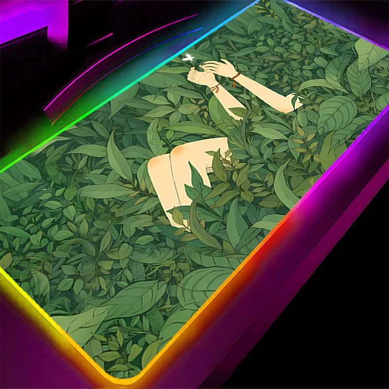 RGB LED Mouse Pad HD Rubber Mousepad Computer Gaming Accessories Keyboard Pad Office In Green Plants Decoracion Desk Mouse Mat
RGB LED Mouse Pad HD Rubber Mousepad Computer Gaming Accessories Keyboard Pad Office In Green Plants Decoracion Desk Mouse Mat
