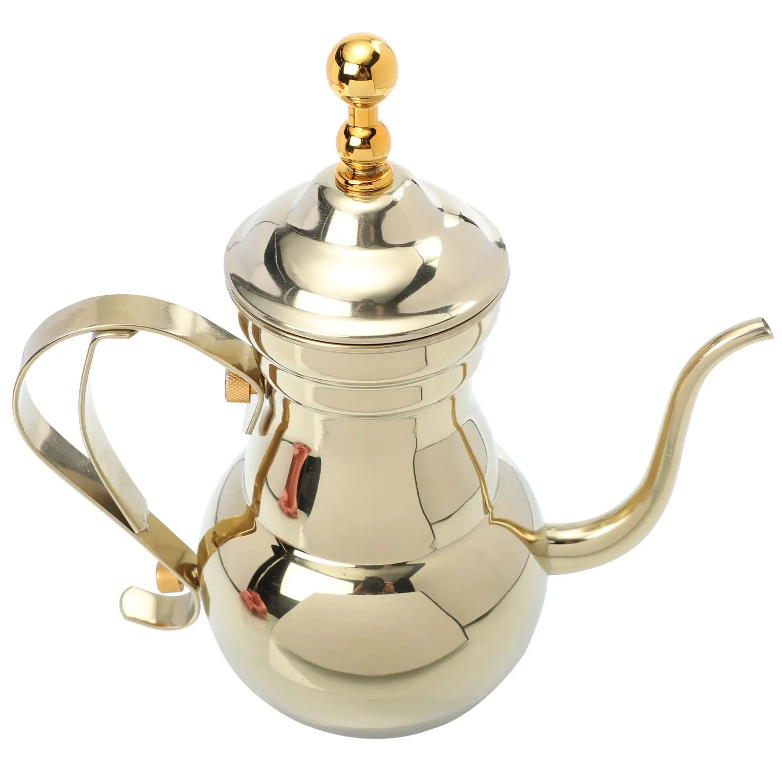 Stainless Steel Coffee Kettle Long Spout Golden Middle East Style Tea Pot Filter Non Rust Kitchen Household
Stainless Steel Coffee Kettle Long Spout Golden Middle East Style Tea Pot Filter Non Rust Kitchen Household