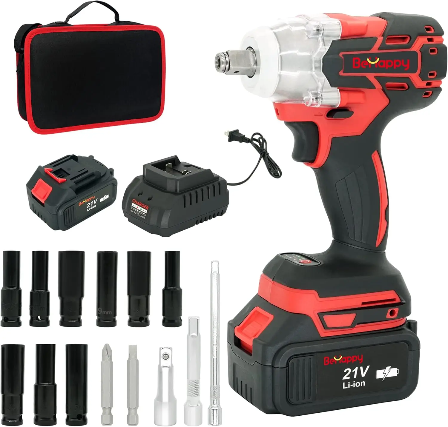 Power Impact Wrench 21V, 1/2" Cordless Impact Wrench with 4.0Ah Li-ion Battery for Home, DIY
Power Impact Wrench 21V, 1/2" Cordless Impact Wrench with 4.0Ah Li-ion Battery for Home, DIY