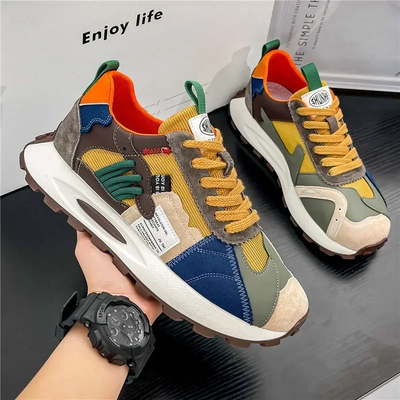 Brand Designer Men's Shoes Fashion Platform Sneakers Outdoor Laceup Tennis Training Shoes for Men Casual Breathable Running Shoe
Brand Designer Men's Shoes Fashion Platform Sneakers Outdoor Laceup Tennis Training Shoes for Men Casual Breathable Running Shoe