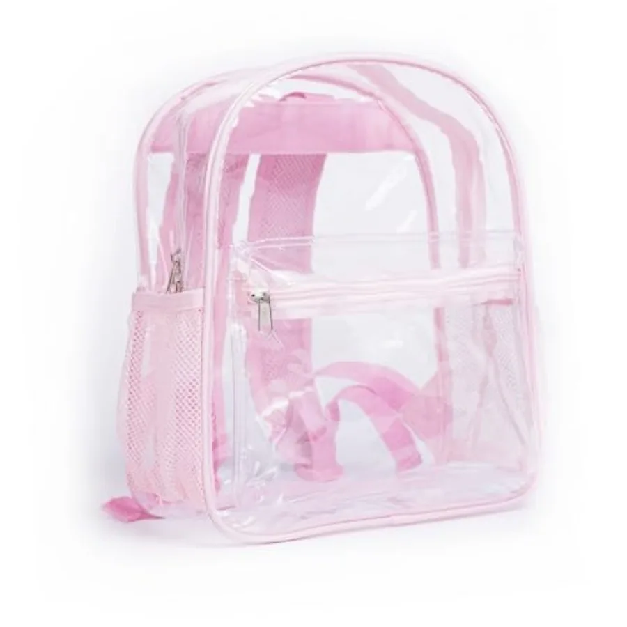 Clear Backpack for Stadium Approved 12×12×6, See Through Bag, PVC Transparent Backpack for Festival Sport Event Concerts Pink L
Clear Backpack for Stadium Approved 12×12×6, See Through Bag, PVC Transparent Backpack for Festival Sport Event Concerts Pink L