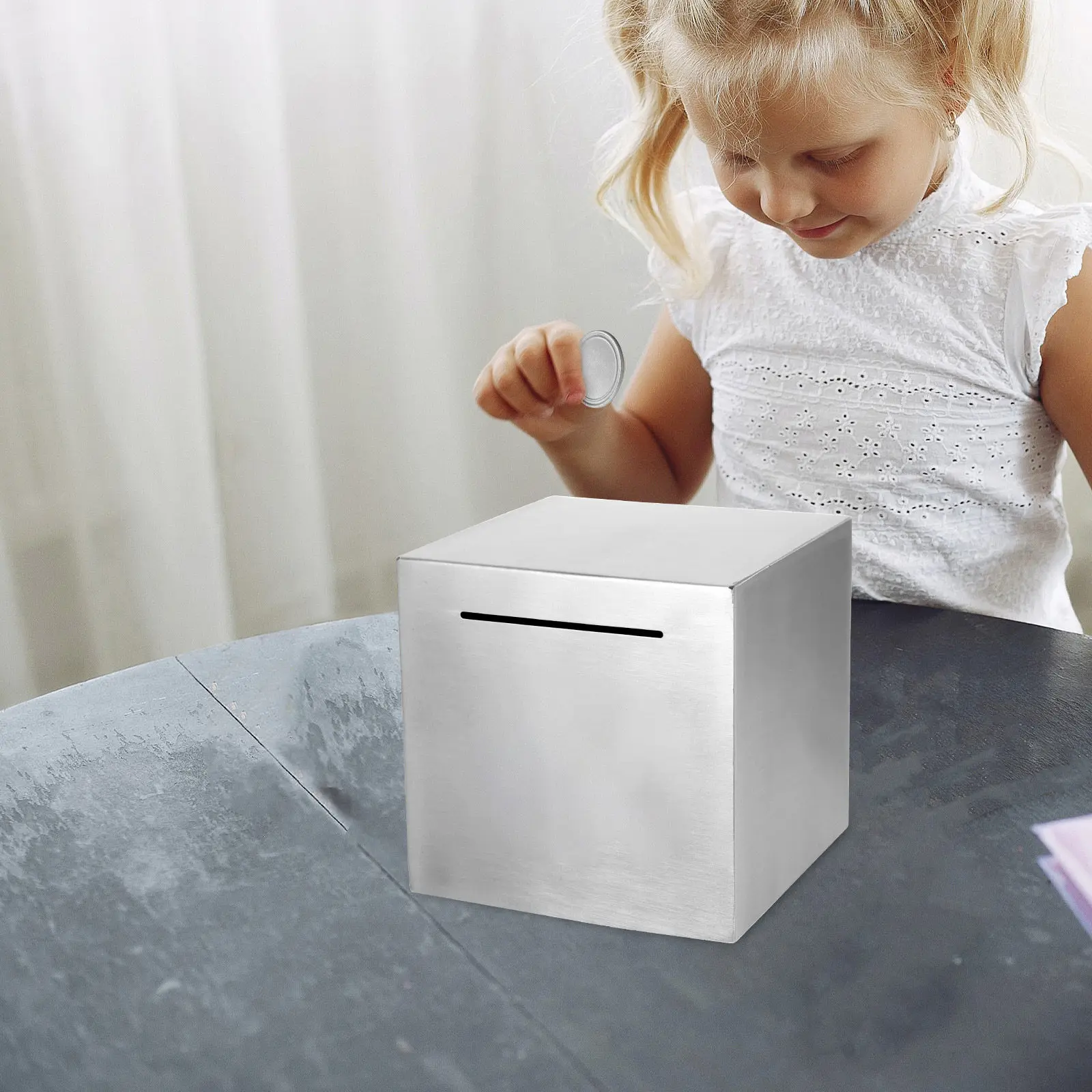 Большая копилка из нержавеющей стали: прочная банка для монет для взрослых, надежная настольная копилка для дома и офиса, декоративная
Большая копилка из нержавеющей стали: прочная банка для монет для взрослых, надежная настольная копилка для дома и офиса, декоративная